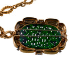 David Webb Diamond Carved Jade Platinum Gold Brooch Pendant Necklace
