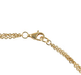 Asch Grossbardt Pearl Tourmaline Citrine Gemstone Inlay Gold Pendant Necklace
