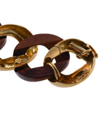 Seaman Schepps Wood Gold Medium Link Bracelet