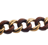 Seaman Schepps Wood Gold Medium Link Bracelet