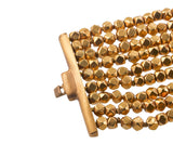 Sorab & Roshi Gold Bead Wood Bracelet Set