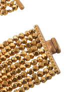 Sorab & Roshi Gold Bead Wood Bracelet Set