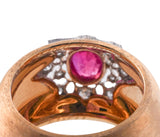 Buccellati 1.05ct Burma Ruby Diamond Gold Ring