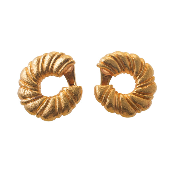 Zolotas Greece Gold Earrings