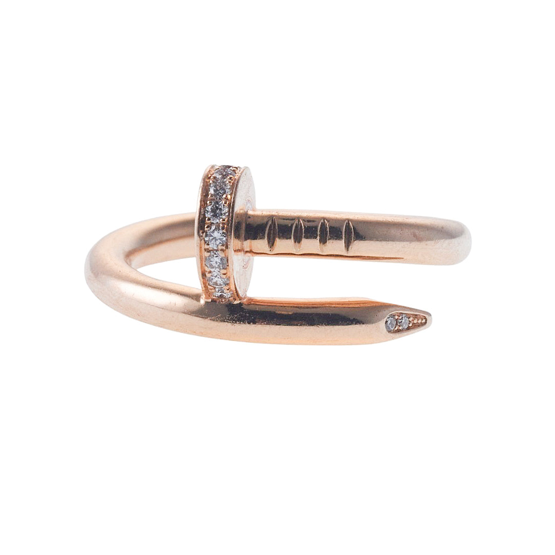 Cartier Juste Un Clou Rose Gold Diamond Ring