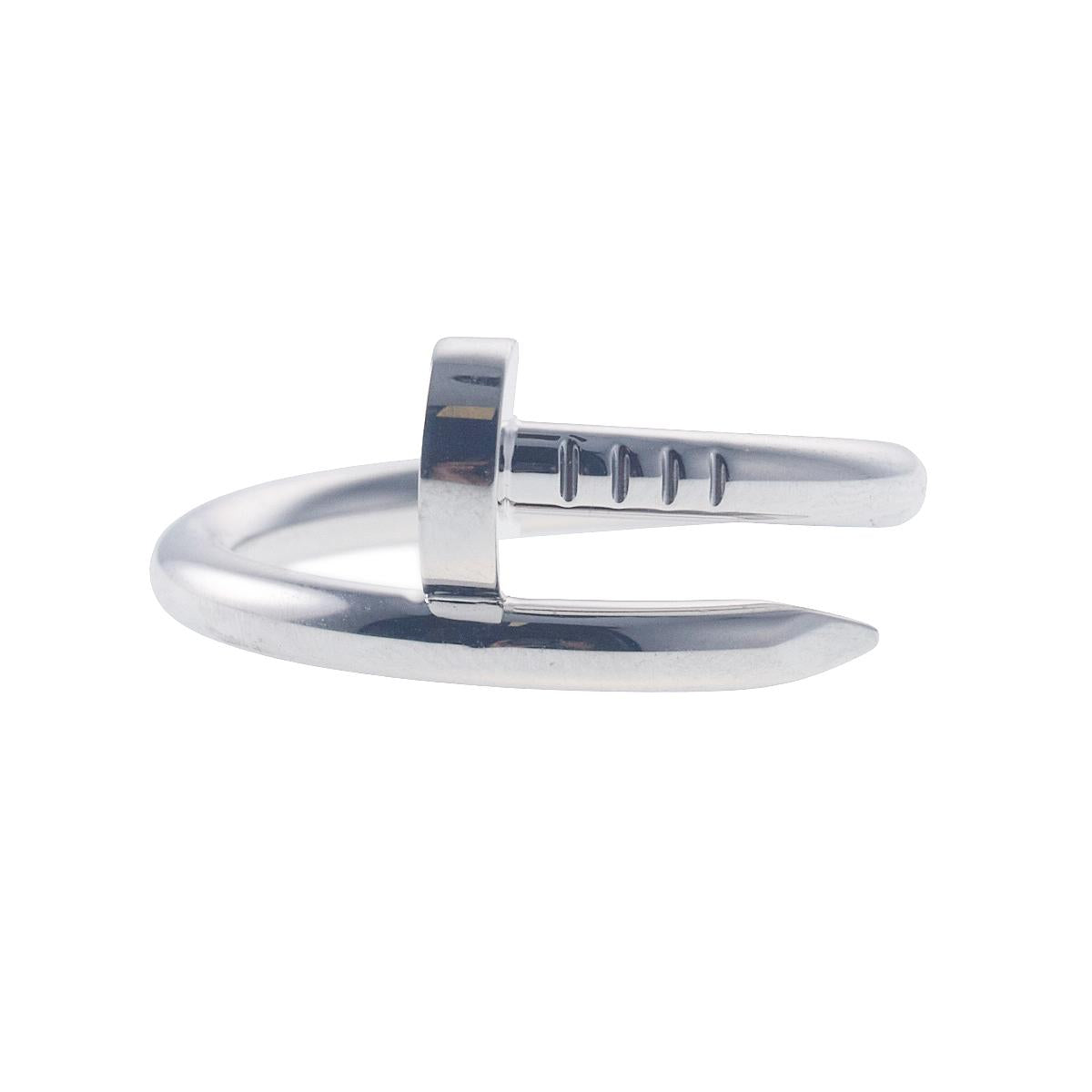 Cartier Juste Un Clou White Gold Ring Classic Model