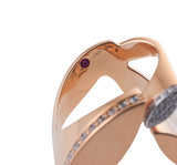 Roberto Coin Rose Gold Diamond Statement Ring