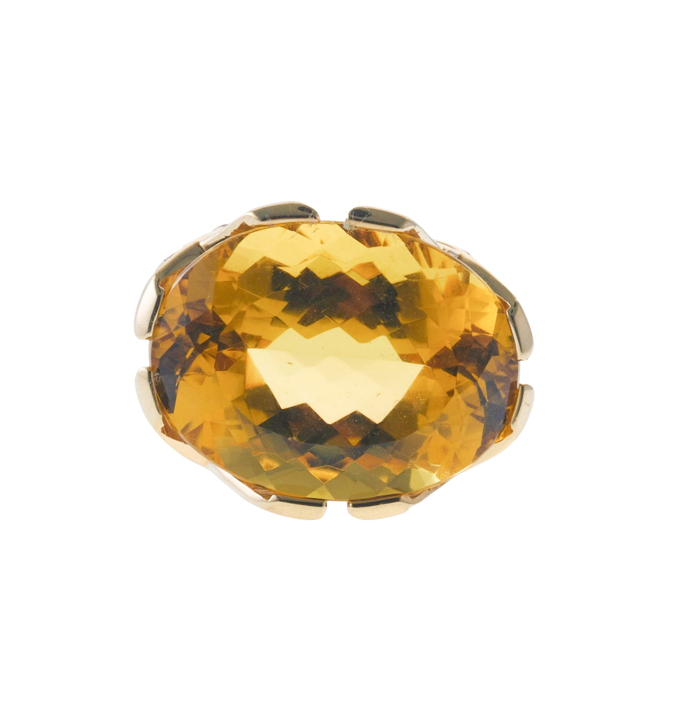 Tiffany & Co Paloma Picasso Citrine Diamond Gold Ring