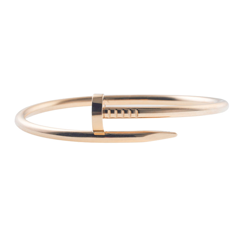 Gold 18K Nail Bangle Bracelet - Artmosfair