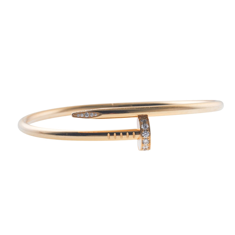 Cartier // 18K Yellow Gold Love Pavé Diamond Bracelet – VSP Consignment