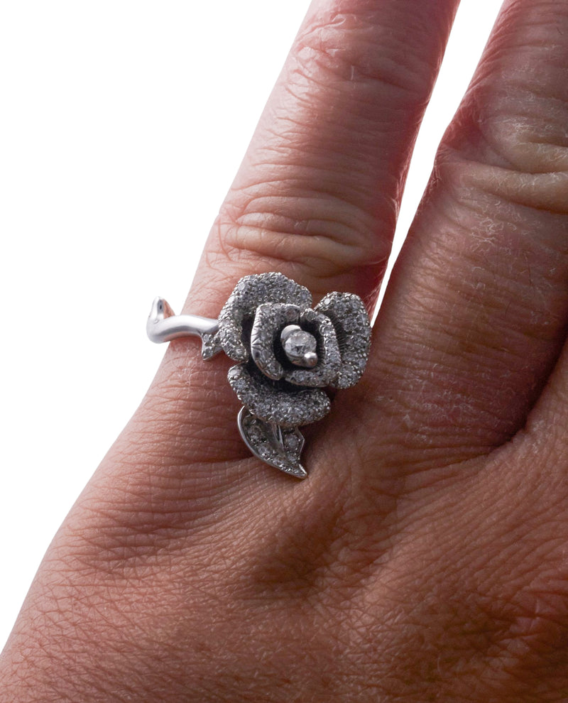 Christian Dior Rose Thorn Diamond Gold Ring – Oak Gem