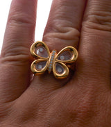 Chopard Happy Butterflies Diamond Rose Gold Ring