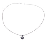 Chopard Black Diamond Gold Heart Pendant Necklace