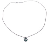 Chopard Happy Diamonds Emerald Gold Heart Pendant Necklace