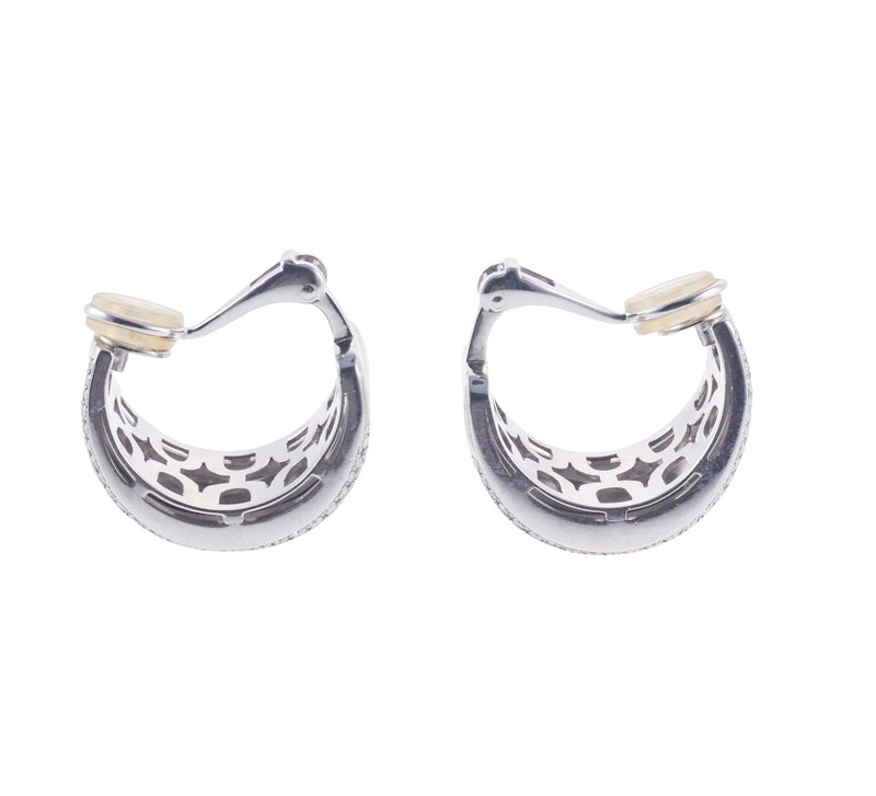 Chopard Diamond Gold Hoop Earrings