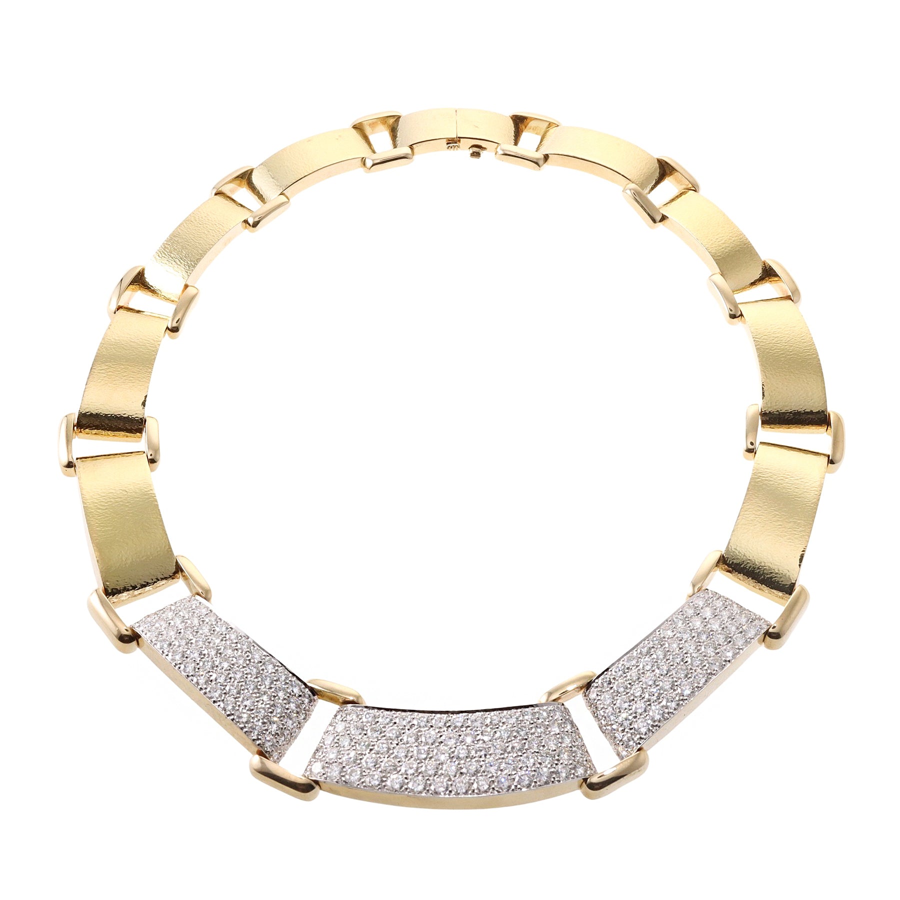 David Webb 24.36ctw Diamond Gold Platinum Necklace