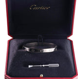 Cartier Love White Gold Bracelet Size 17