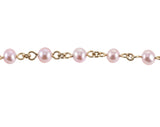 Mimi Milano Nagai 80" Pearl Amethyst Gold Necklace