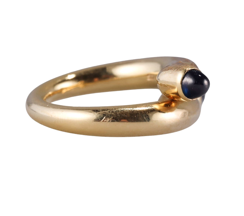 Tiffany & Co Schlumberger Gold Sapphire Ring