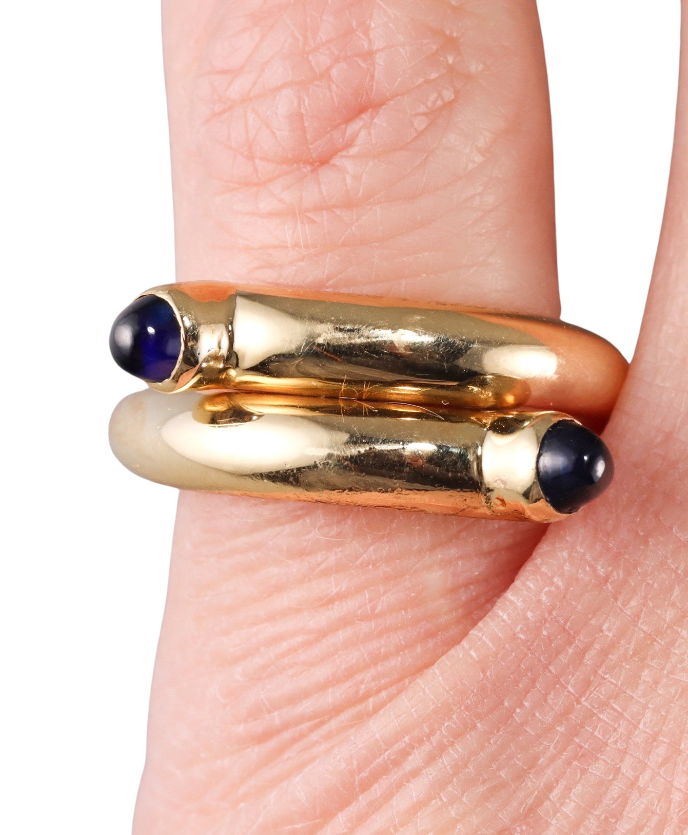 Tiffany & Co Schlumberger Gold Sapphire Ring