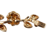 Tiffany & Co Gold Diamond Flower Earrings Necklace Set