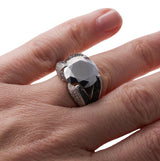 Chopard Black White Diamond Gold Ring