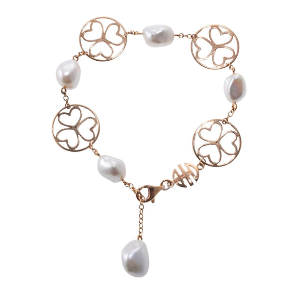 Mimi Milano Blanche Pearl Gold Bracelet