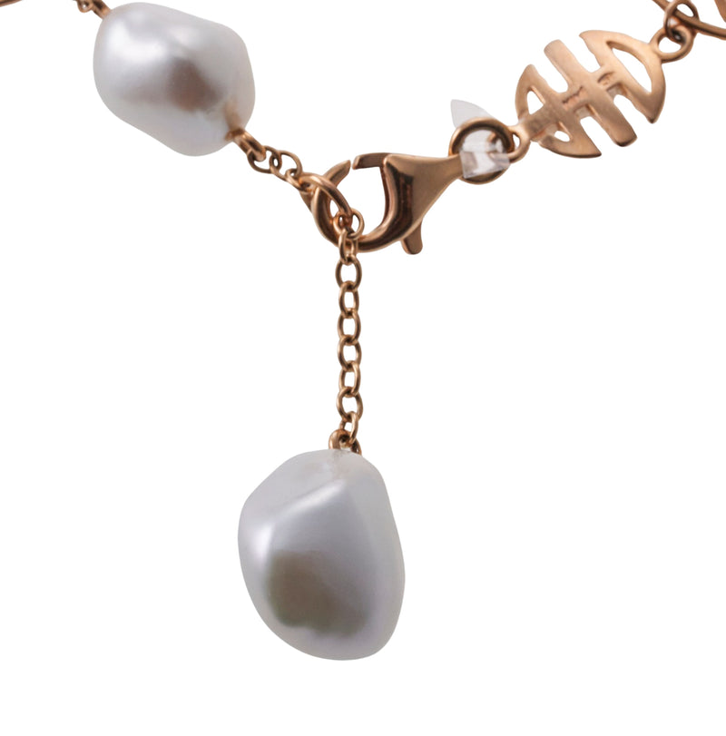 Mimi Milano Blanche Pearl Gold Bracelet