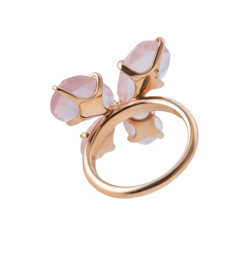 Mimi Milano Mila Quartz Diamond Gold Butterfly Ring