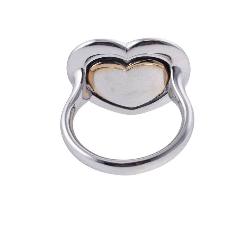 Mimi Milano Onyx Gold Flip Top Heart Ring