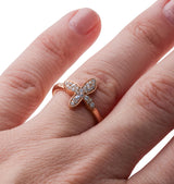 Mimi Milano Freevola Diamond Gold Butterfly Ring