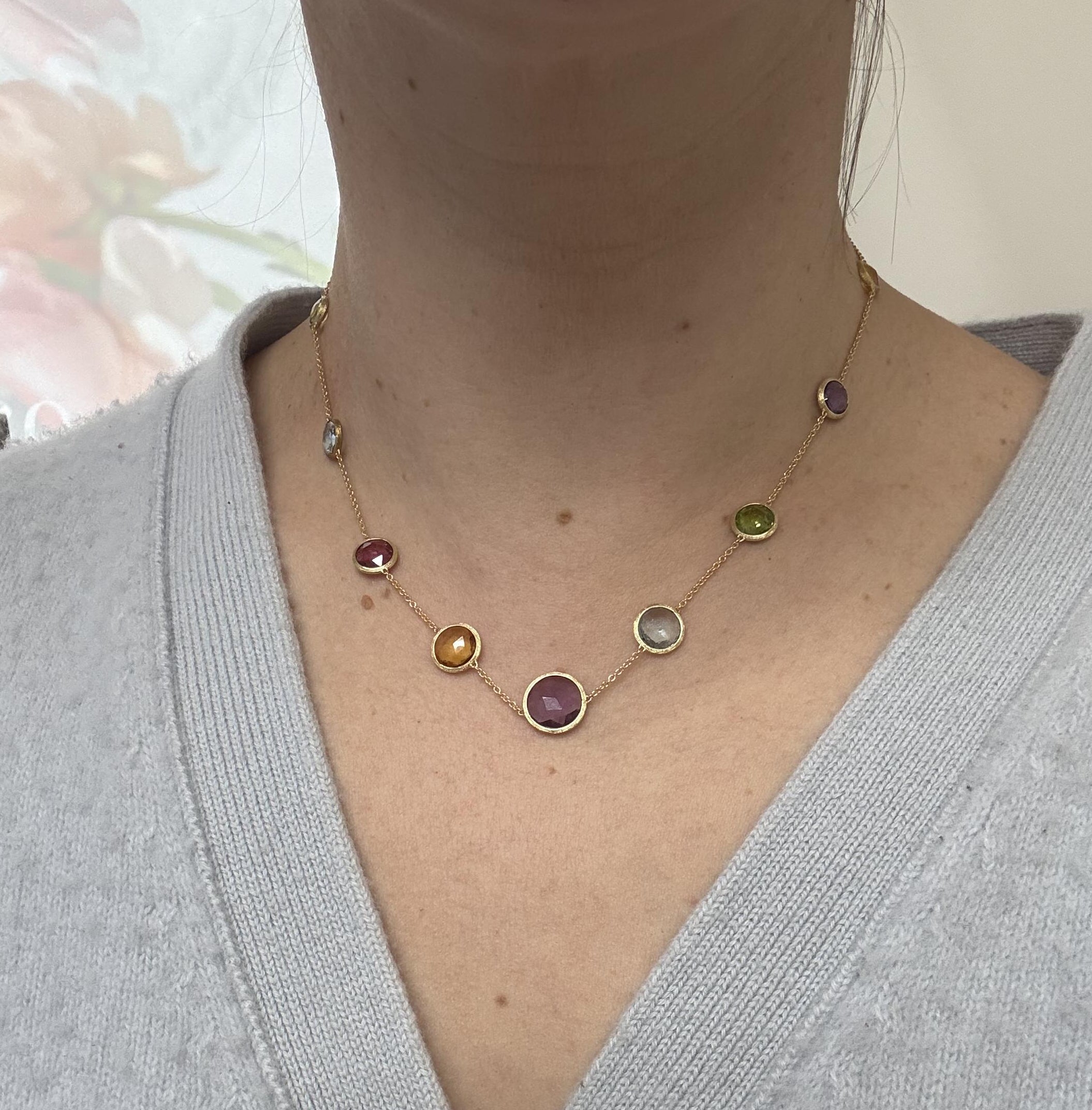 Marco Bicego Jaipur Gemstone Gold Necklace