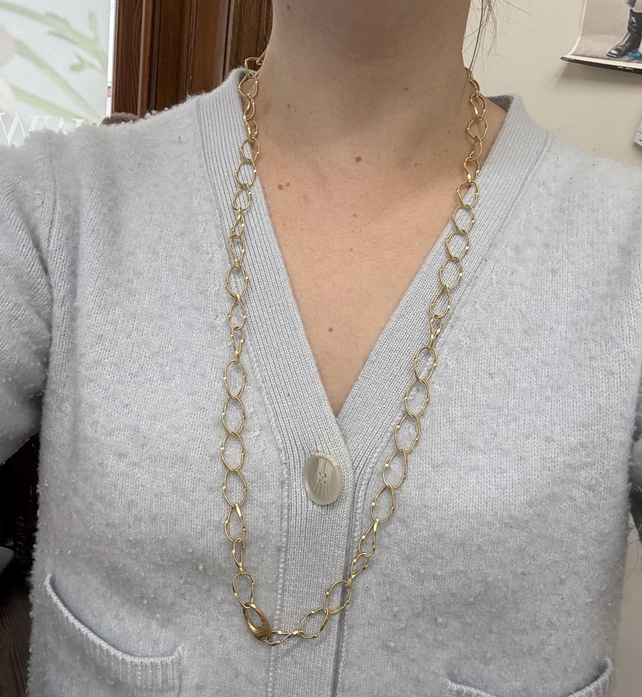 Marco Bicego Marrakech Onde Gold Infinity Link Long Necklace