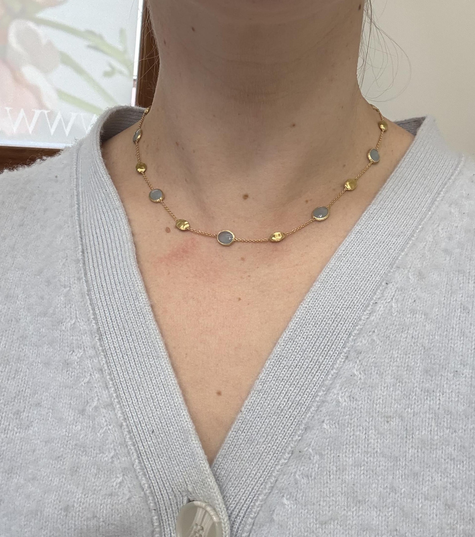 Marco Bicego Jaipur Aquamarine Gold Necklace