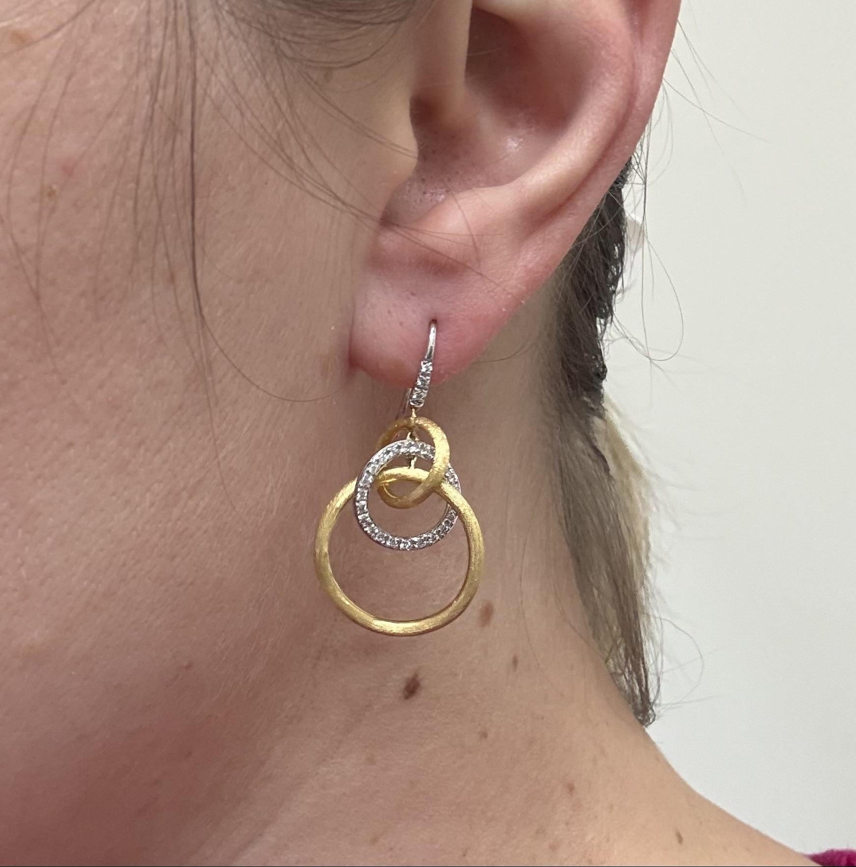 Marco Bicego Jaipur Link Gold Diamond Earrings