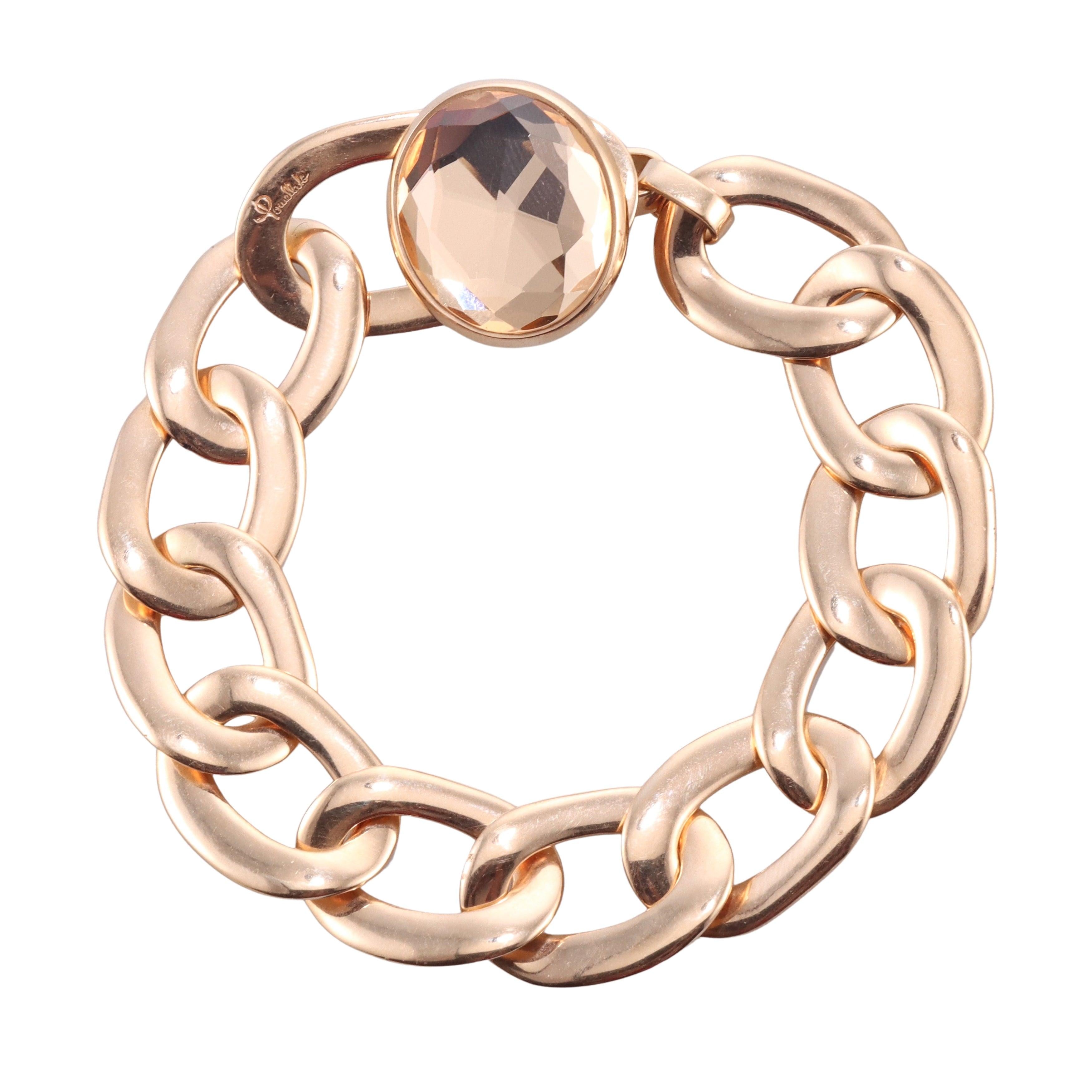 Pomellato Narciso Quartz Rose Gold Link Bracelet