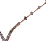 Bucherer Rose Gold Fancy Diamond Drop Necklace