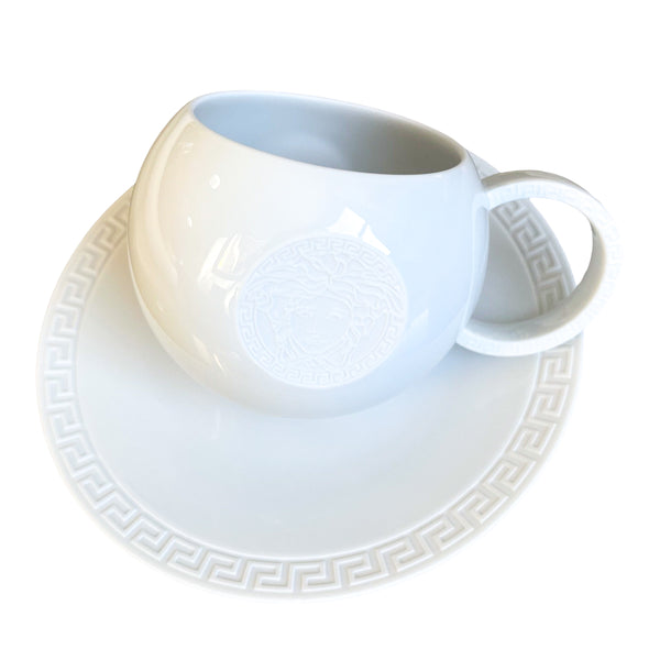 Versace by Rosenthal Medusa White Saucer Cup 14640