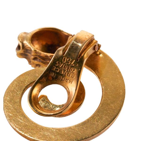 Zolotas Greece Chimera Swirl Gold Earrings