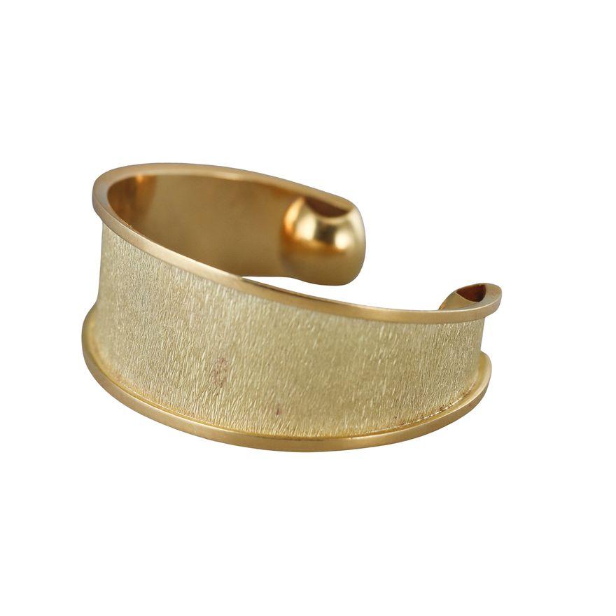 Vintage Cartier Gold Textured Cuff Bracelet