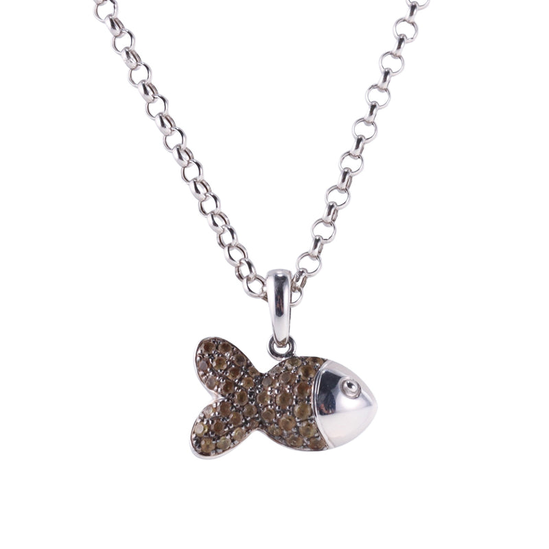 Chopard Peridot Gold Fish Pendant Necklace