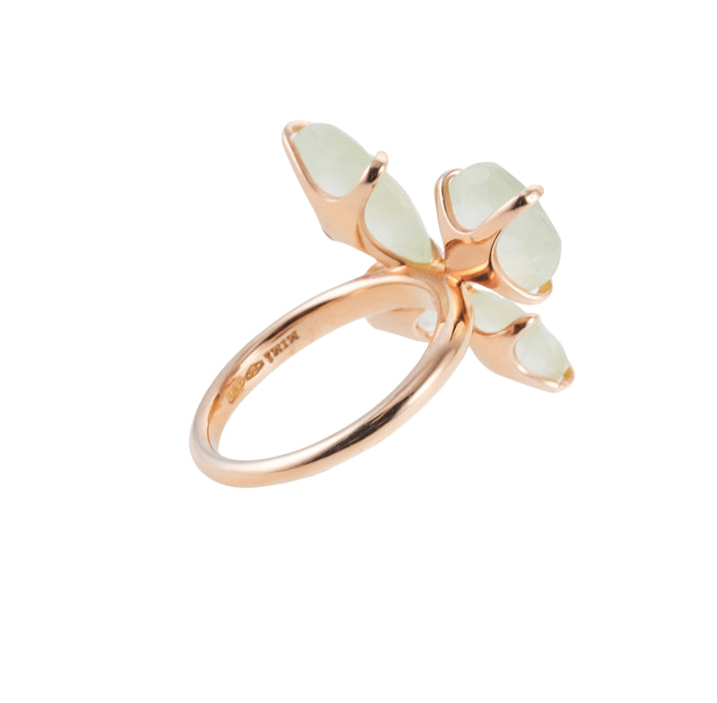 Mimi Milano Mila Prehnite Diamond Butterfly Ring