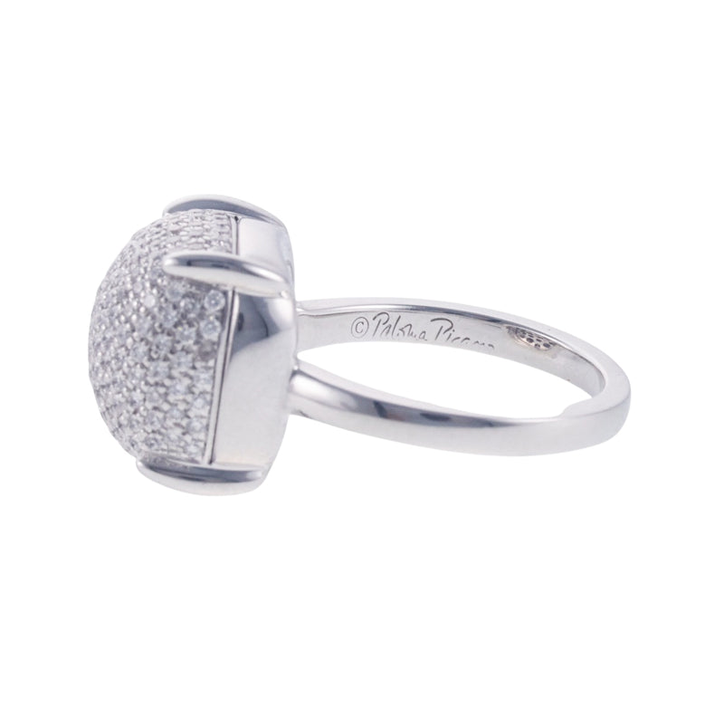 Tiffany & Co Paloma Picasso Sugar Stacks Diamond Gold Ring