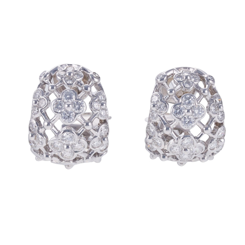 Exotic Floral Diamond Stud Earrings Jewellery India Online - CaratLane.com