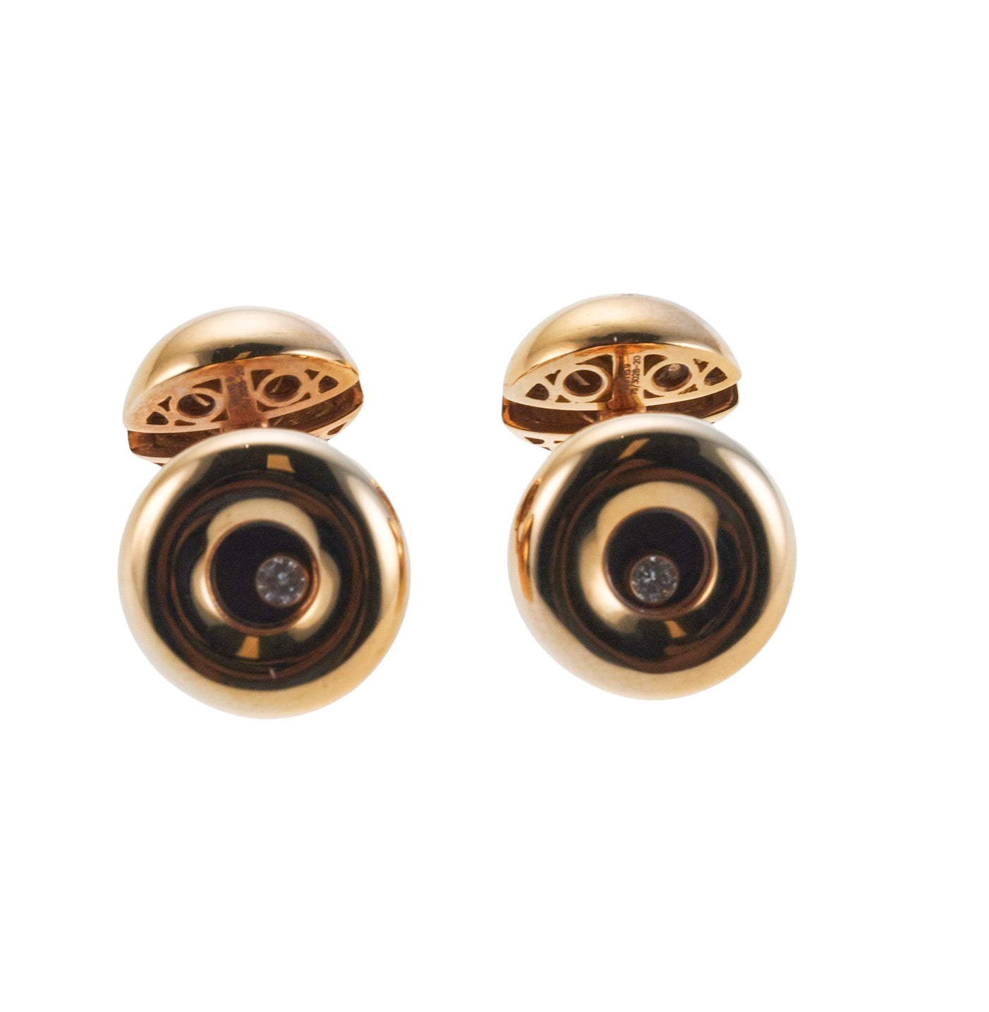 Chopard Happy Diamonds Yellow Gold Cufflinks