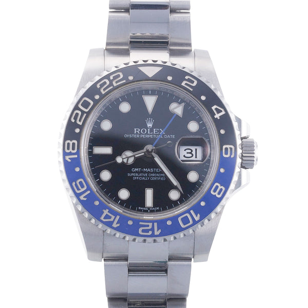 Rolex GMT-Master II Stainless Steel Watch 116710BLNR