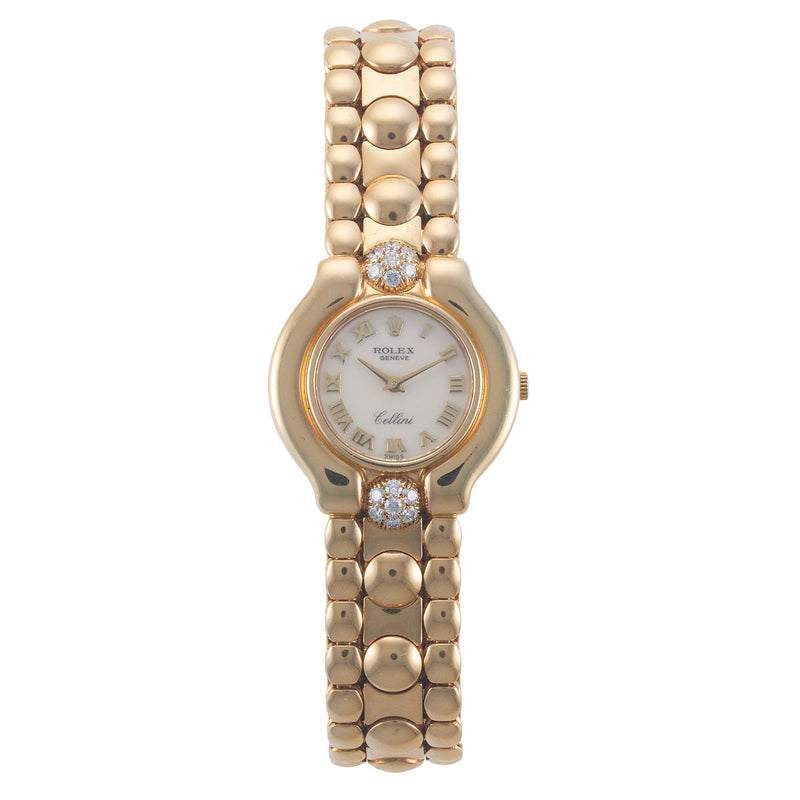 Rolex Cellini Diamond Gold Ladies Manual Watch 5208 – Oak Gem