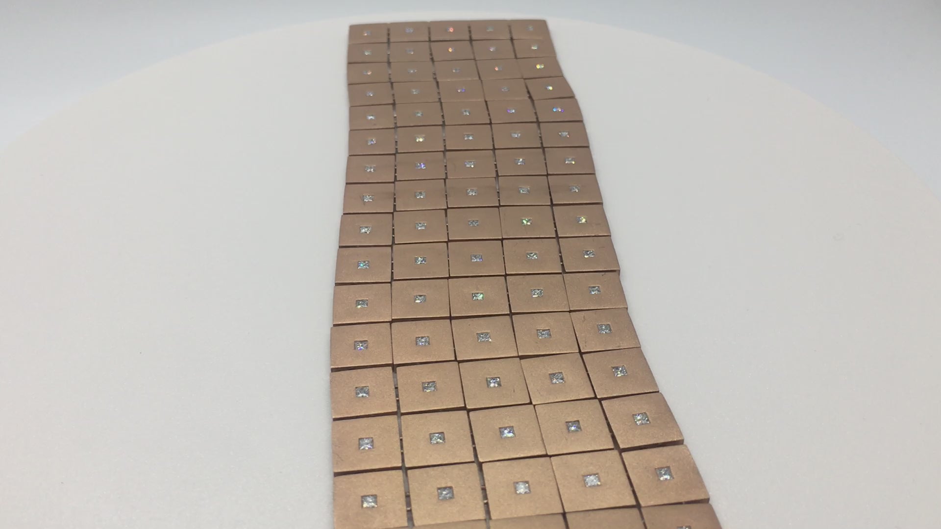 Antonio Bernardo Diamond Rose Gold Wide Bracelet