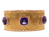 Buccellati Gold Amethyst Cuff Bracelet
