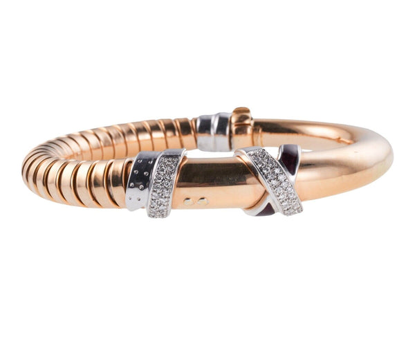 La Nouvelle Bague Gold Diamond Enamel Bracelet